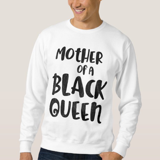 Sweatshirt Black Histoire Mois Mère Reine Cadeau Femmes Fille (Devant)