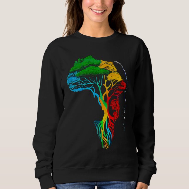 Sweatshirt Black history month  African American Ancestors' r (Devant)