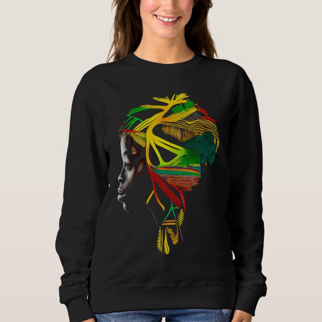 Sweatshirt Black history month  African American Ancestors' r (Devant)