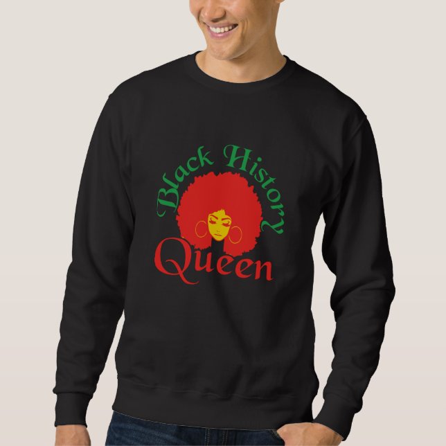Sweatshirt Black History Month African American Queen  1 (Devant)