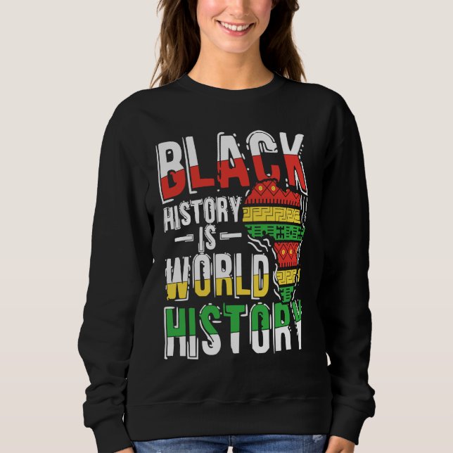 Sweatshirt Black Histroy Month  Prde African American (Devant)