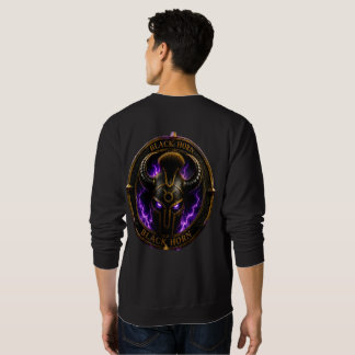 Sweatshirt Black Horn – Sweat-shirt noir avec logo corne de b