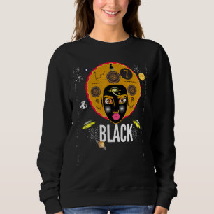 Sweatshirt Black Kemetic Égyptien Ankh Black Girl Magic Melan