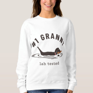 Sweatshirt black lab 1 granny - labrador récupérateur proprié