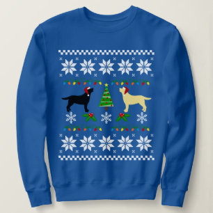 Sweatshirt Black Labrador et Yellow Labrador Christmas Père N