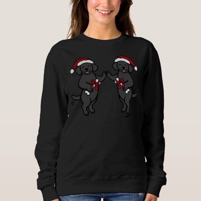 Sweatshirt Black Labrador Friends Exchange (Devant)