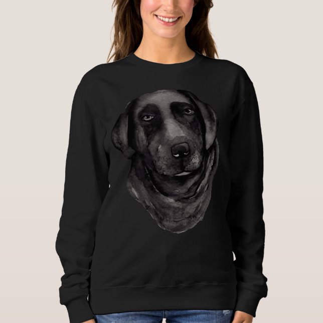 Sweatshirt Black Labrador Pour Chien (Devant)