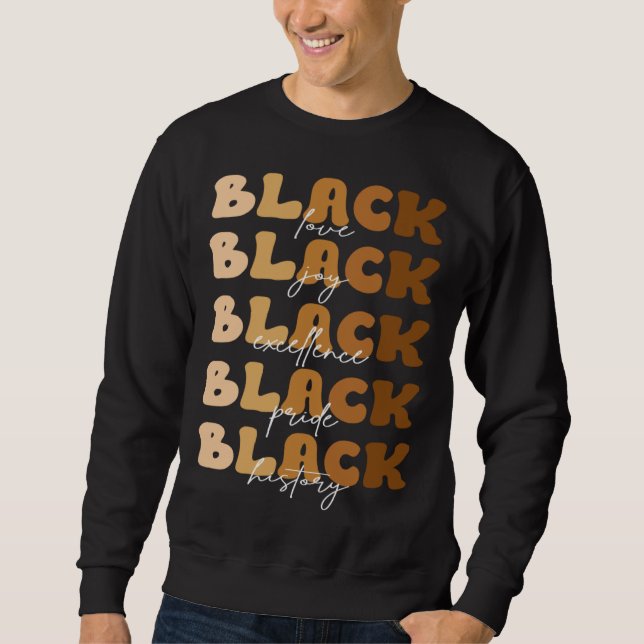 Sweatshirt Black Melanin  Melanin Afro Womens Black History M (Devant)