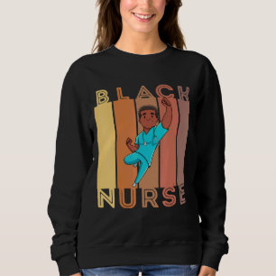 Sweatshirt Black Nurse Melanin Homme Infirmières Femmes Peau