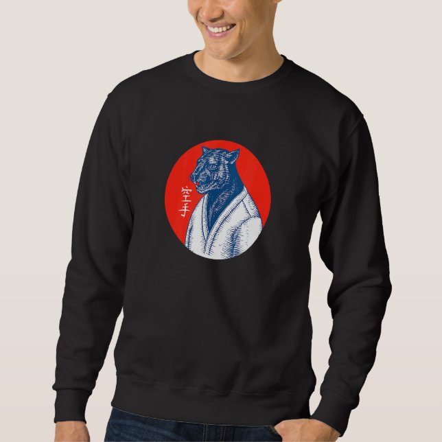 Sweatshirt Black Panther Karate japonais Art esthétique Graph (Devant)