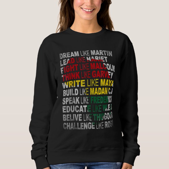 Sweatshirt Black Power Shirt History Month African American P (Devant)