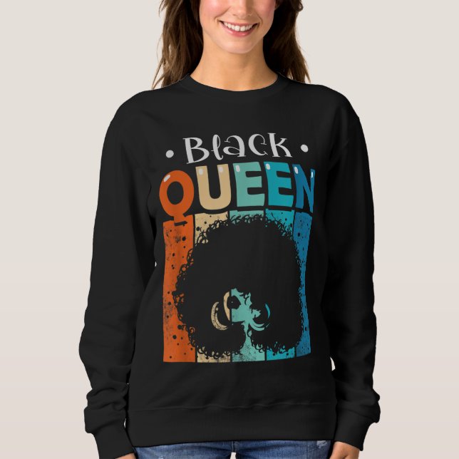 Sweatshirt Black Queen Black History Mois African Pride Blac (Devant)