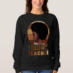 Sweatshirt Black Smart Enseignant Afro Love Melanin African A