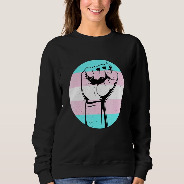 Sweatshirt Black Transgender Pro Black Lgbt Afro American Pri (Devant)