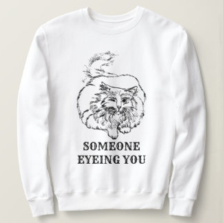 Sweatshirt Black White Personalized Cat Mom Graphic Pet Photo