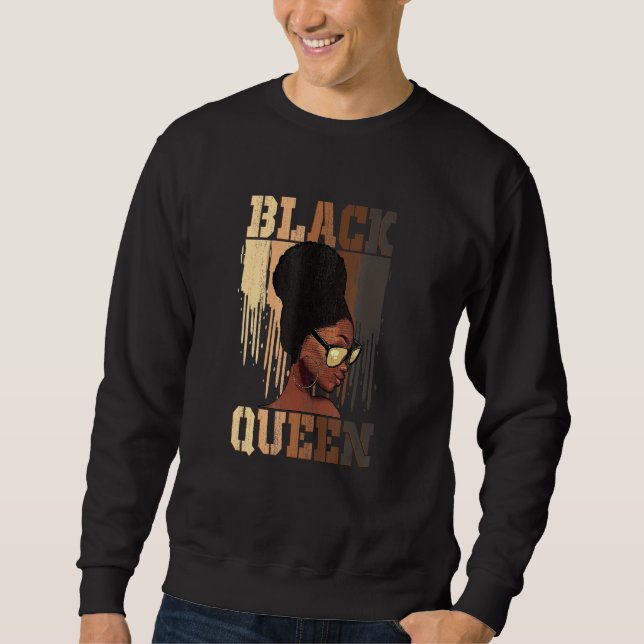 Sweatshirt Black Womens African African American Natural Blac (Devant)