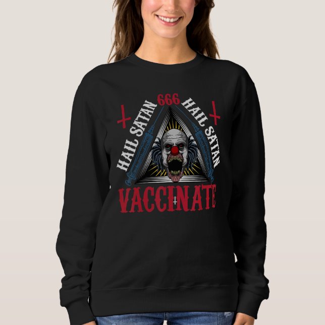 Sweatshirt Blackcraft Satanic Occult Goth 666 Hail Satan Evil (Devant)