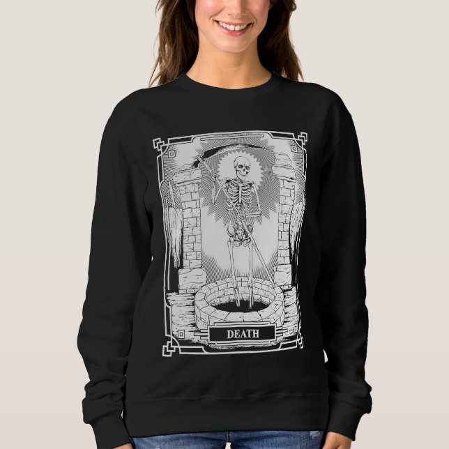 Sweatshirt Blackcraft Witchy Skeleton Death the Grim Reaper T (Devant)