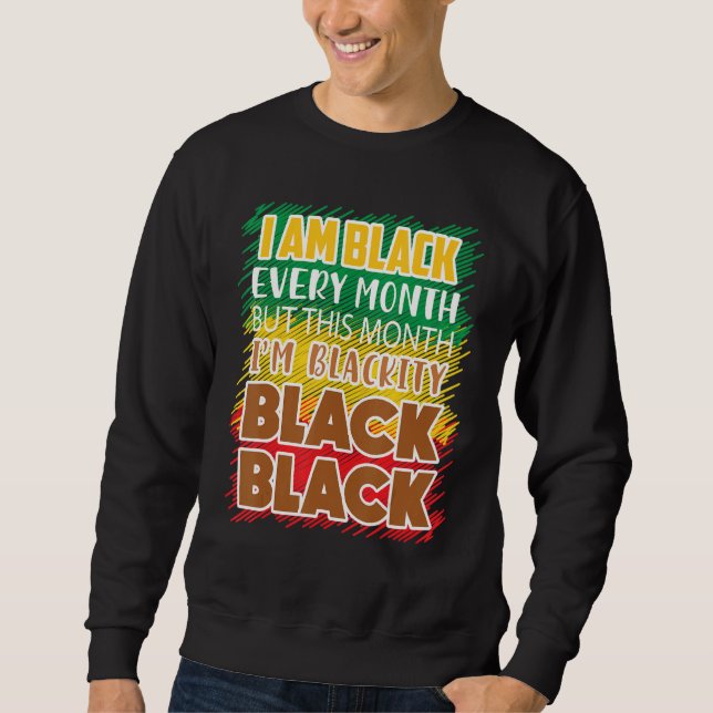 Sweatshirt Blackity Black Chaque mois Black Histoire Bhm Afri (Devant)