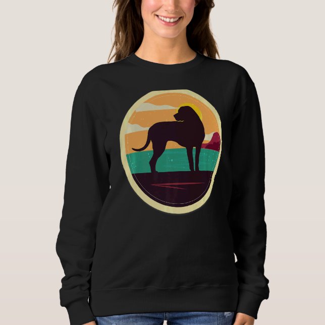 Sweatshirt Blackmouth Cur Retro (Devant)