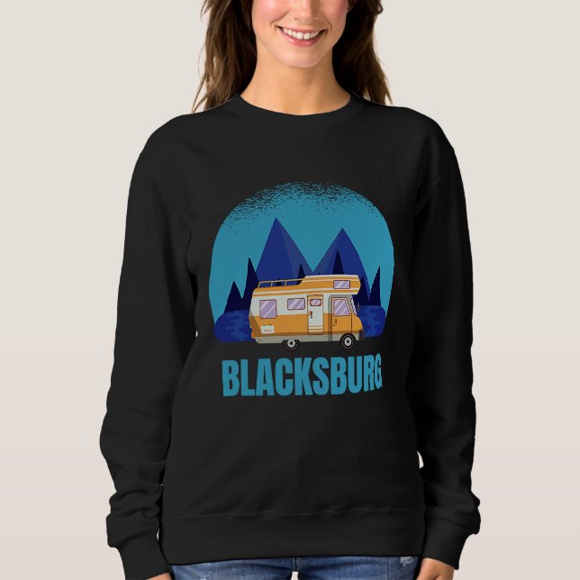 Sweatshirt Blacksburg Virginia Camp Motorhome RV VA Caravan M (Devant)