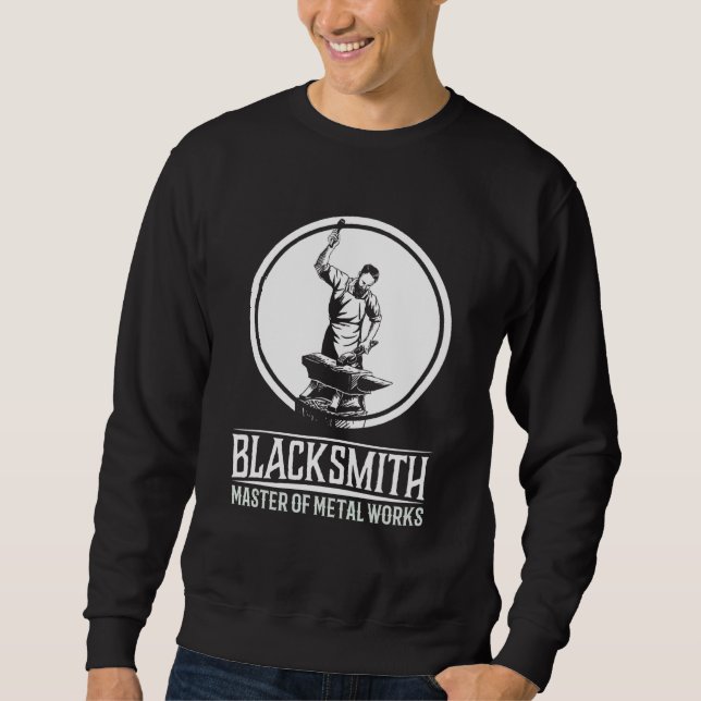 Sweatshirt Blacksmith Master I Smith Amboss Artiste (Devant)