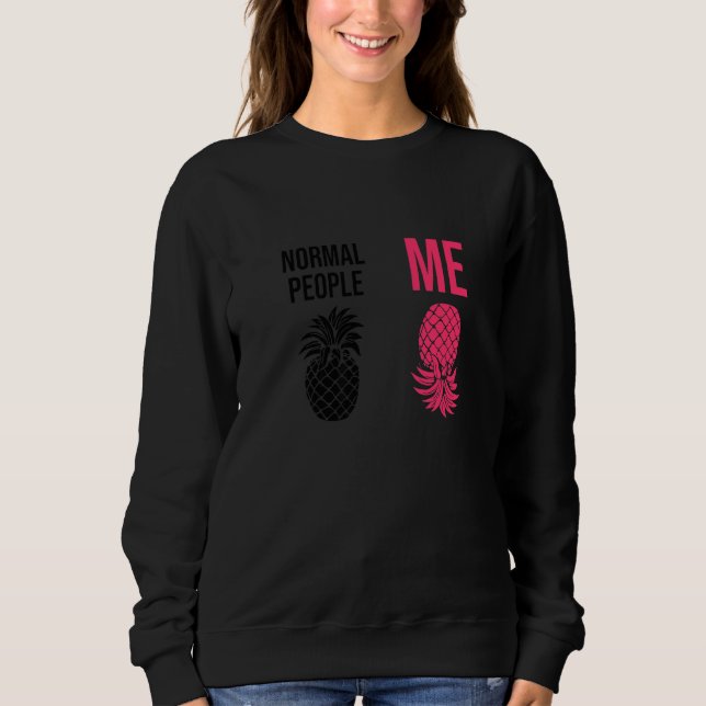 Sweatshirt Blague sur l'ananas à l'envers à la vanille Swinge (Devant)