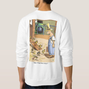 Sweatshirt blanc de motards retour