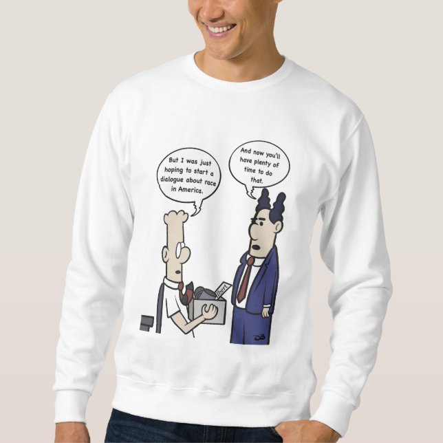 Sweatshirt blanc de Rant Cartoon (Devant)