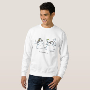 Sweatshirt blanc froid puissant