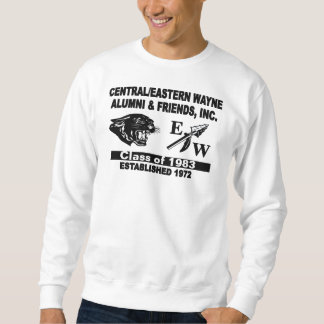Sweatshirt blanc Panther et EW