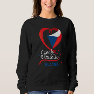 Sweatshirt Blatna République Tchèque Drapeau Cardiaque Lion T