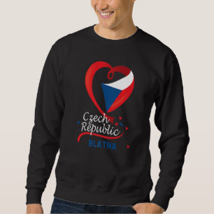 Sweatshirt Blatna République Tchèque Drapeau Cardiaque Lion T