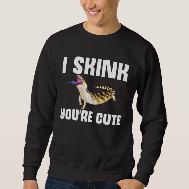 Sweatshirt Blauzungenskinke Saying Reptiles Joke Lizard Blauz (Devant)