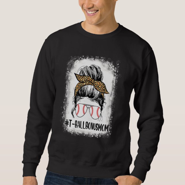 Sweatshirt Bleached Ball Bonus Maman Vie Messeuse Bun Leopard (Devant)