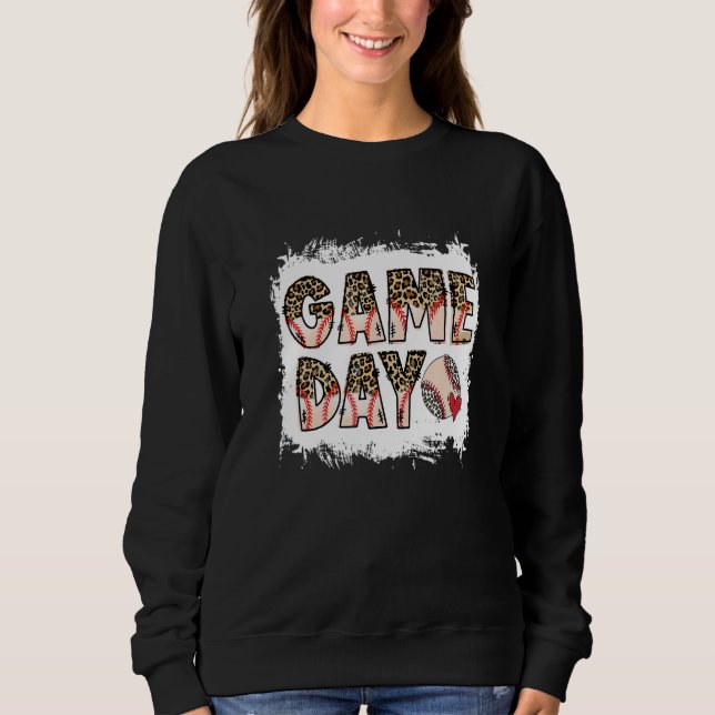 Sweatshirt Bleached Ball Jeu Vibes Coeur Leopard Ball Mo (Devant)