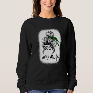 Sweatshirt Bleached Messy Cheveux Portant des lunettes de sol