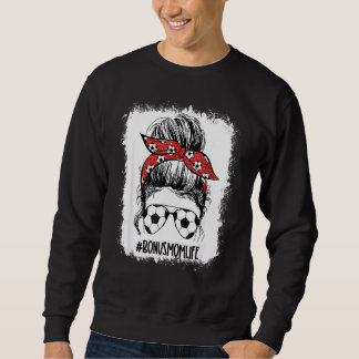 Sweatshirt Bleached Soccer Bonus Maman Messy Bun Bonus Maman 