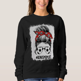 Sweatshirt Bleached Soccer Bonus Maman Messy Bun Bonus Maman 