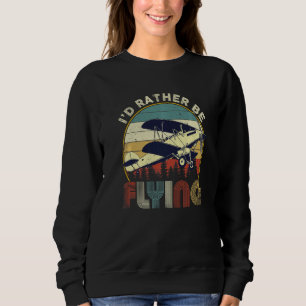 Sweatshirt Blessé, j'aimerais mieux voler Pilote d'avion drôl