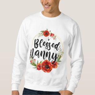 Sweatshirt Blessé Nanny Floral Flower Maman Grand-mère Mères