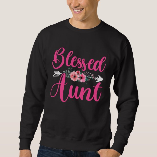 Sweatshirt Blessed Aunt  Mother s Day Blessed Auntie Sister M (Devant)