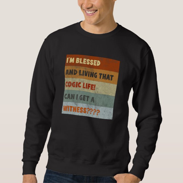 Sweatshirt Blessed COGIC Life Retro (Devant)