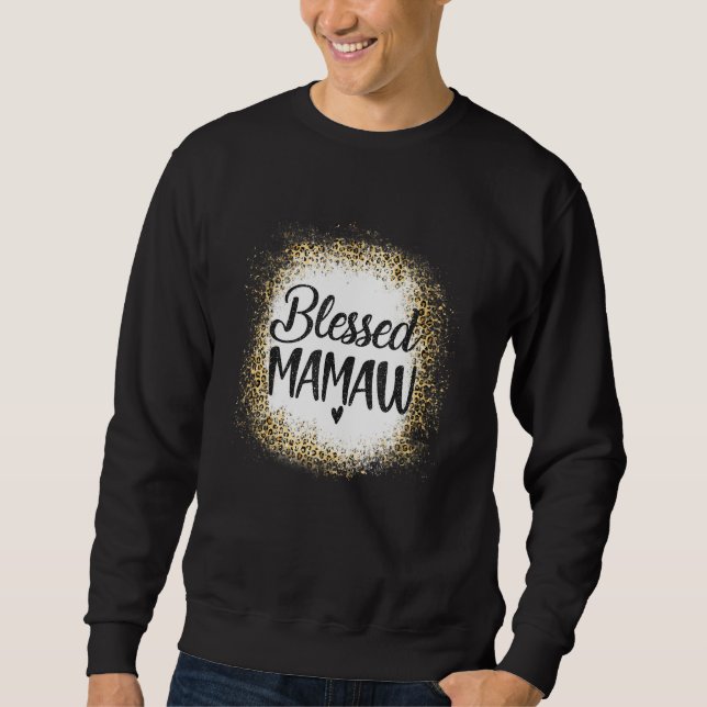 Sweatshirt Blessed Mawmaw Leopard    Best Mom Ever  Mother's  (Devant)