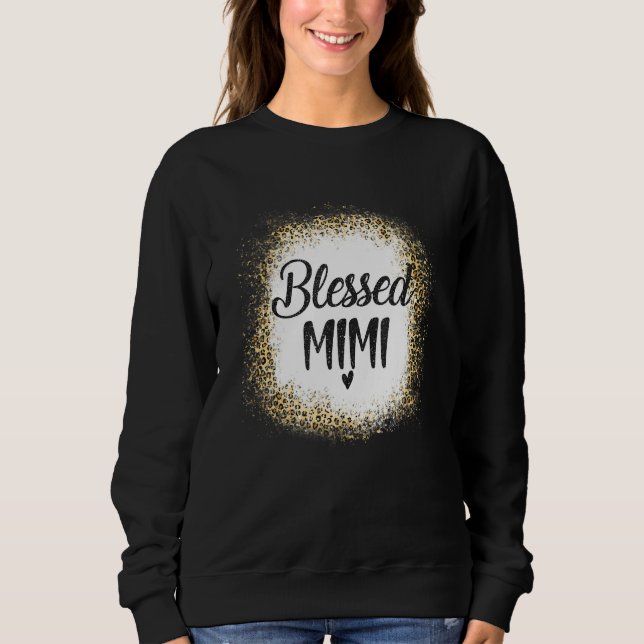 Sweatshirt Blessed Mimi Leopard    Best Mom Ever  Mother's Da (Devant)