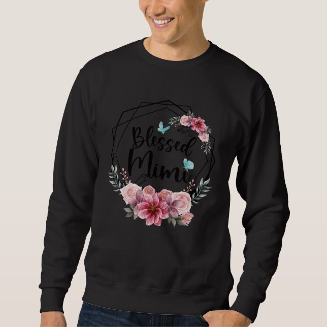 Sweatshirt Blessed Mimi with Floral Mother s Day 2023 (Devant)