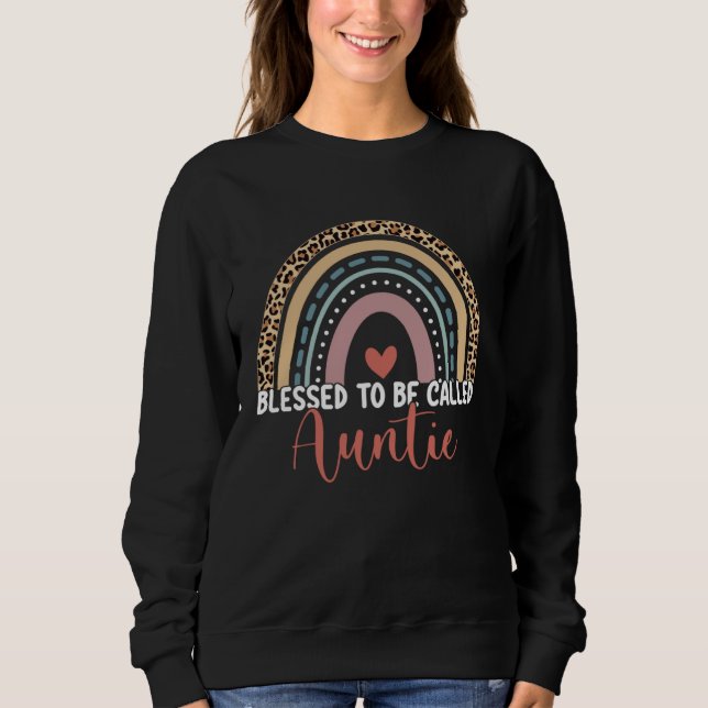 Sweatshirt Blessed To Be Called Auntie Rainbow Mother s Day L (Devant)