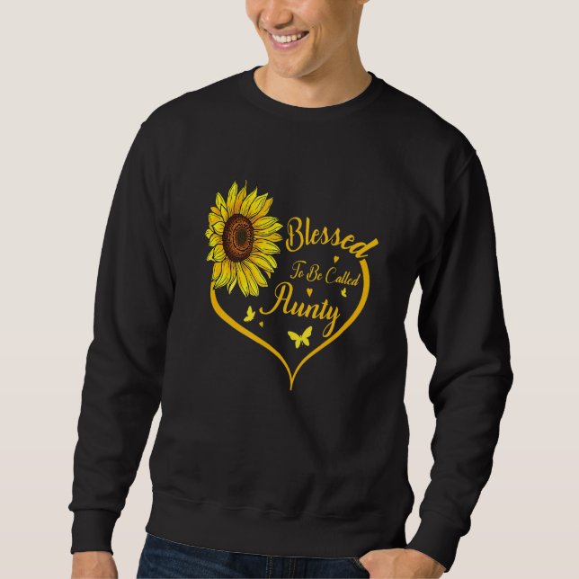 Sweatshirt Blessed To Be Called Aunty Sunflower Mother s Day (Devant)