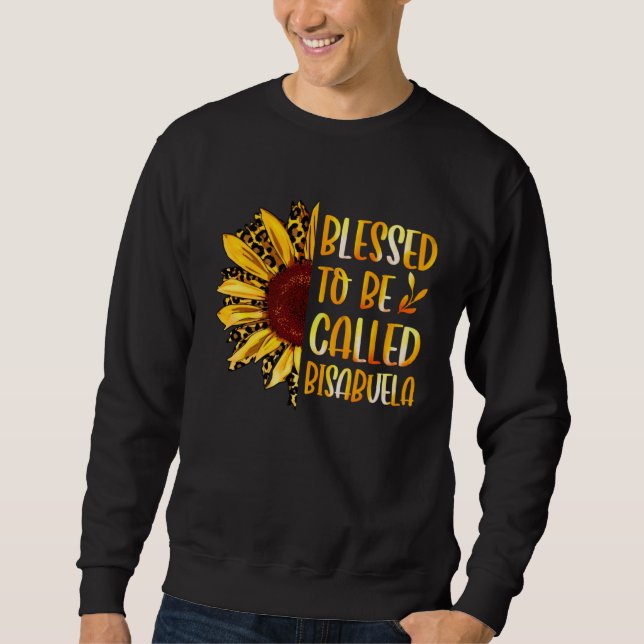 Sweatshirt Blessed To Be Called Bisabuela Cute Sunflower Moth (Devant)