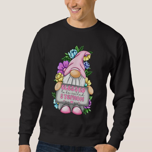 Sweatshirt Blessed To Be Called Stepmom Gnome Cute Girl Mothe (Devant)